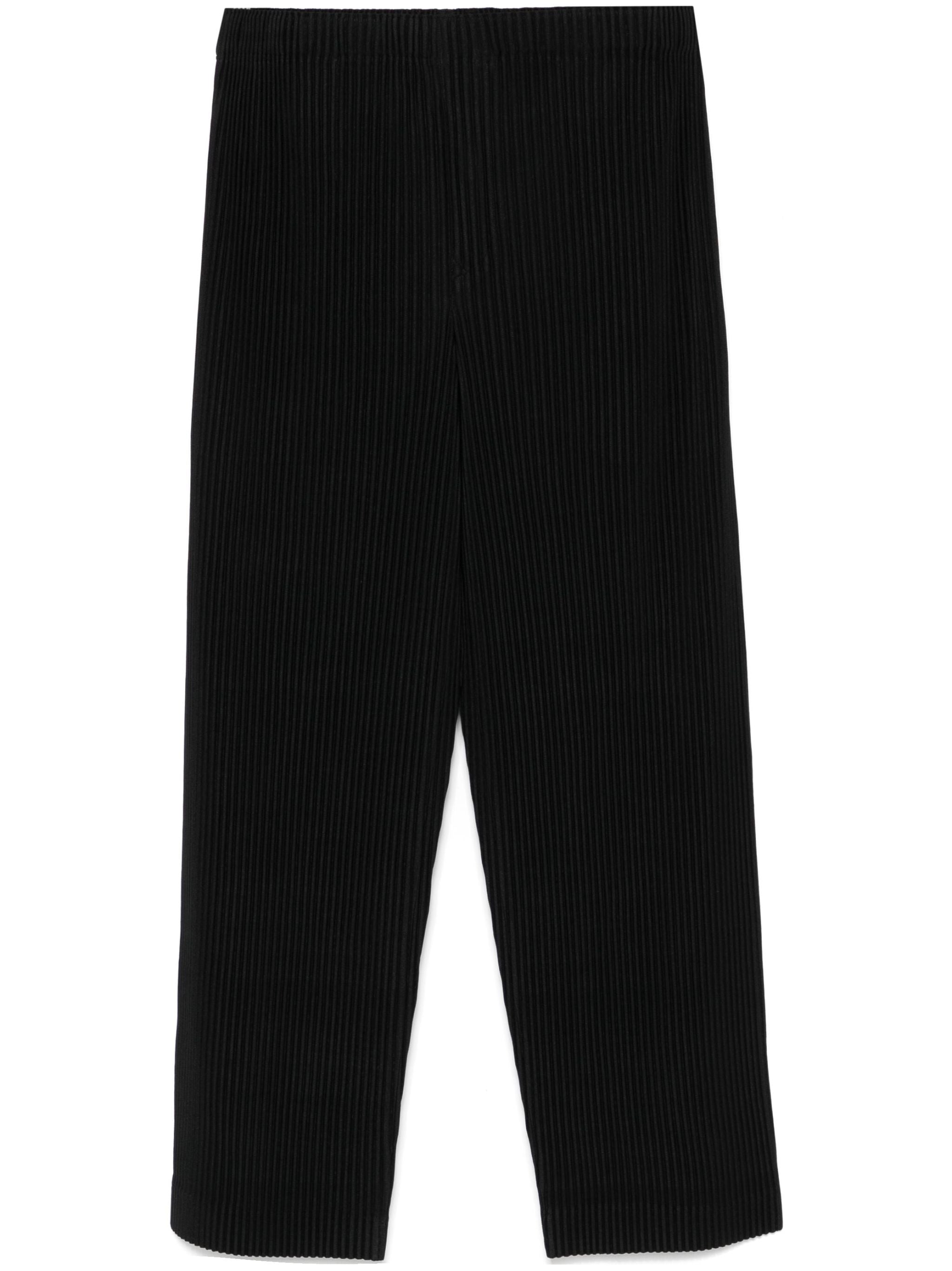 AW24 Basics Pants in Black from Issey Miyake Homme Plissé