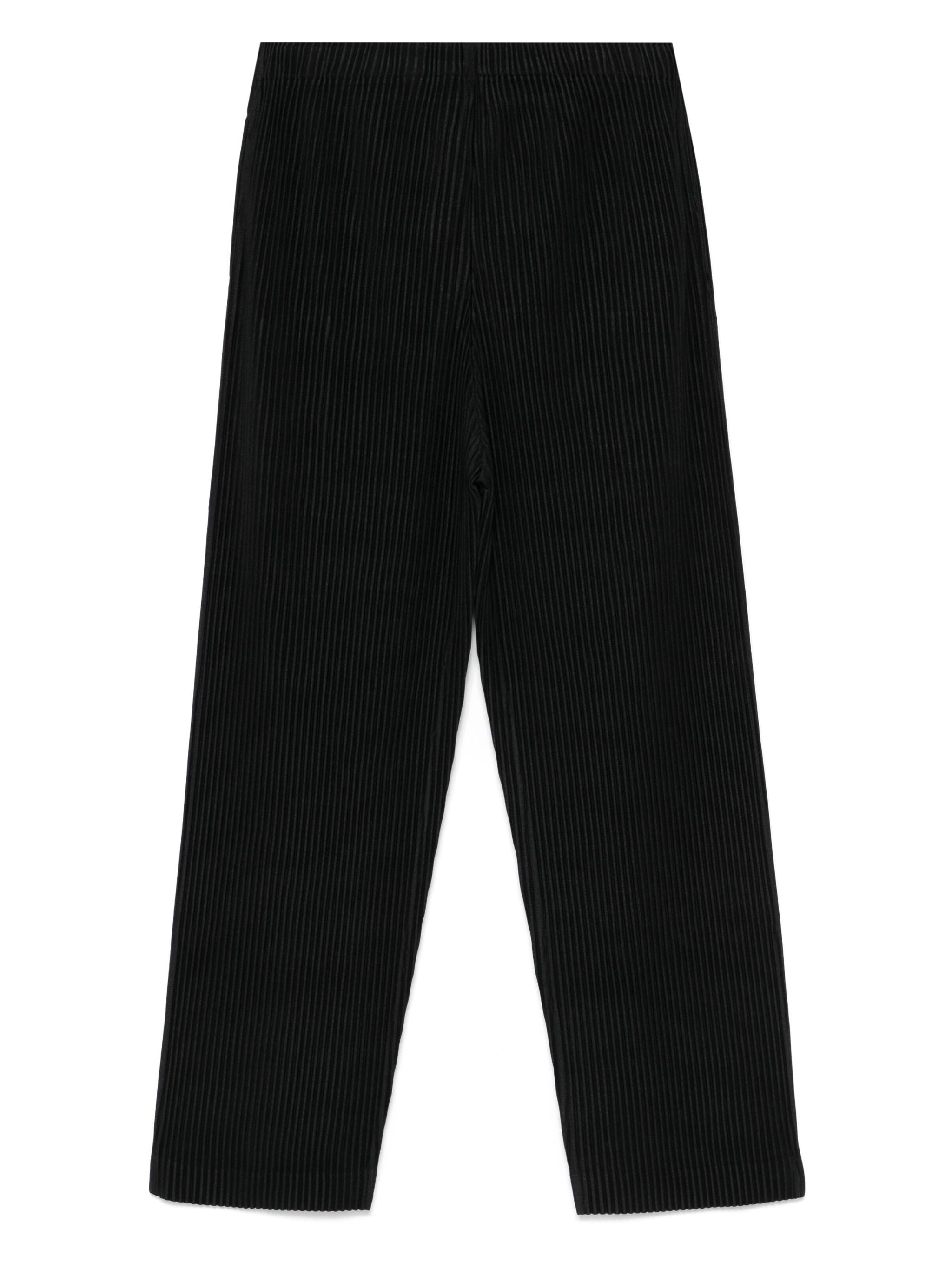 AW24 Basics Pants in Black from Issey Miyake Homme Plissé