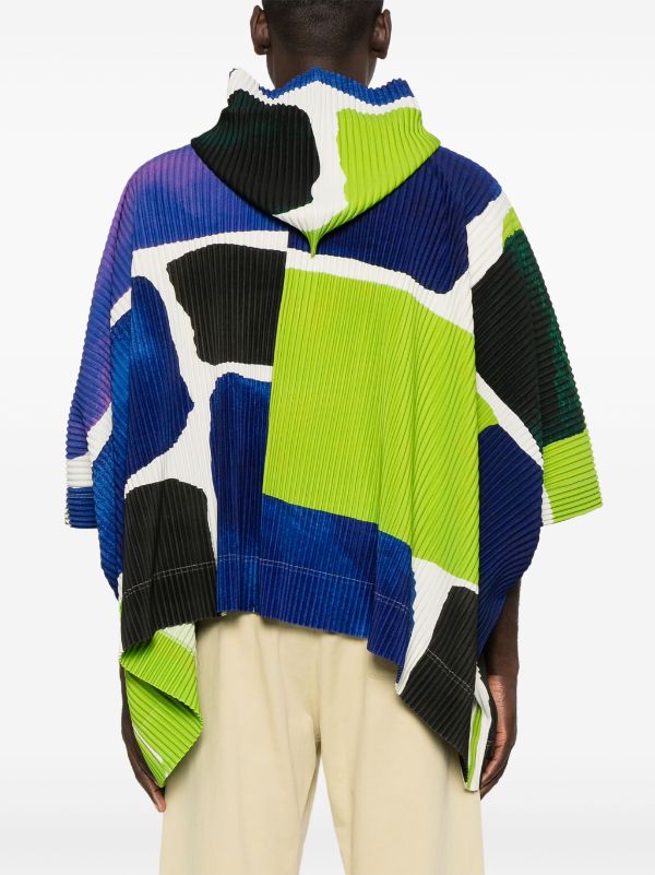 Issey Miyake Homme Plisse - Landscape Blouson Jacket in Blue