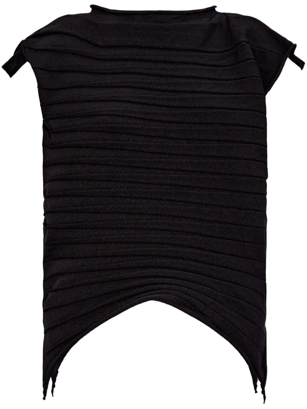 Pleats Please Issey Miyake - Chili Knit Shirt in Black