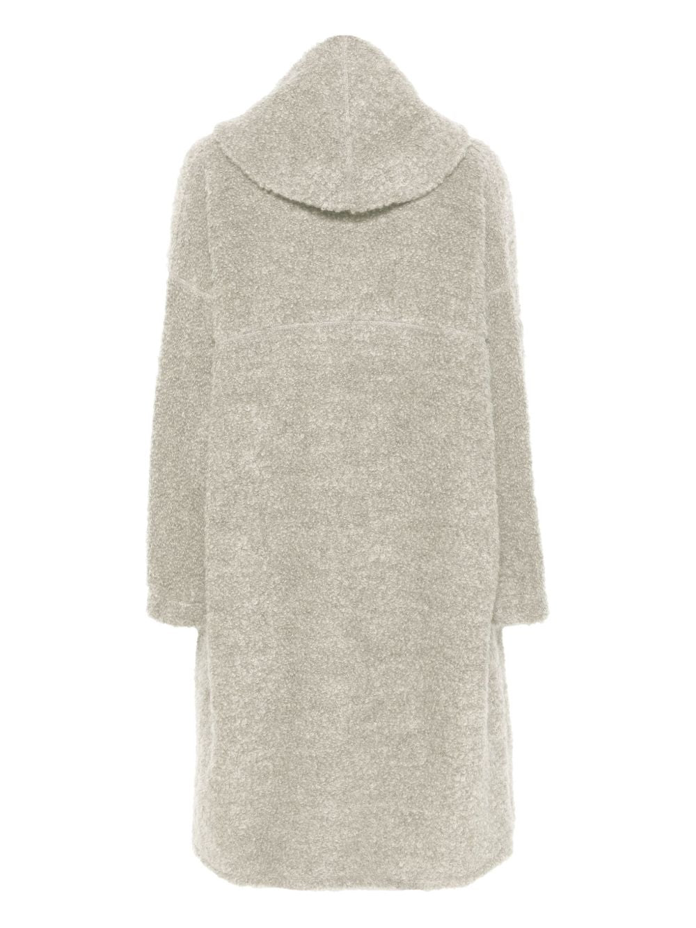 Raw Wool Loop Yarn Coat in Cool Grey from Issey Miyake Mainline