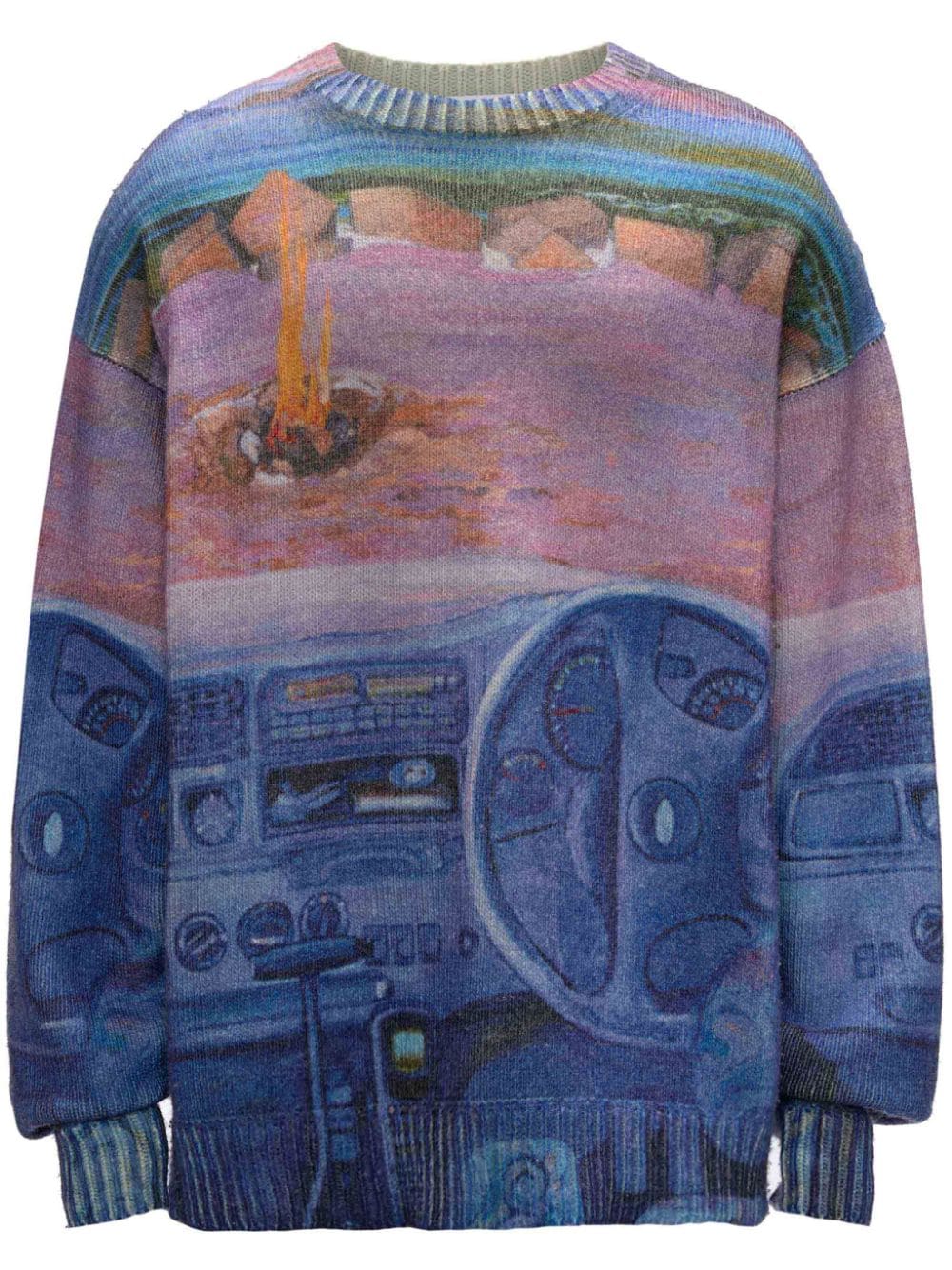 J.W. Anderson - Printed Jumper in Cornflower Blue