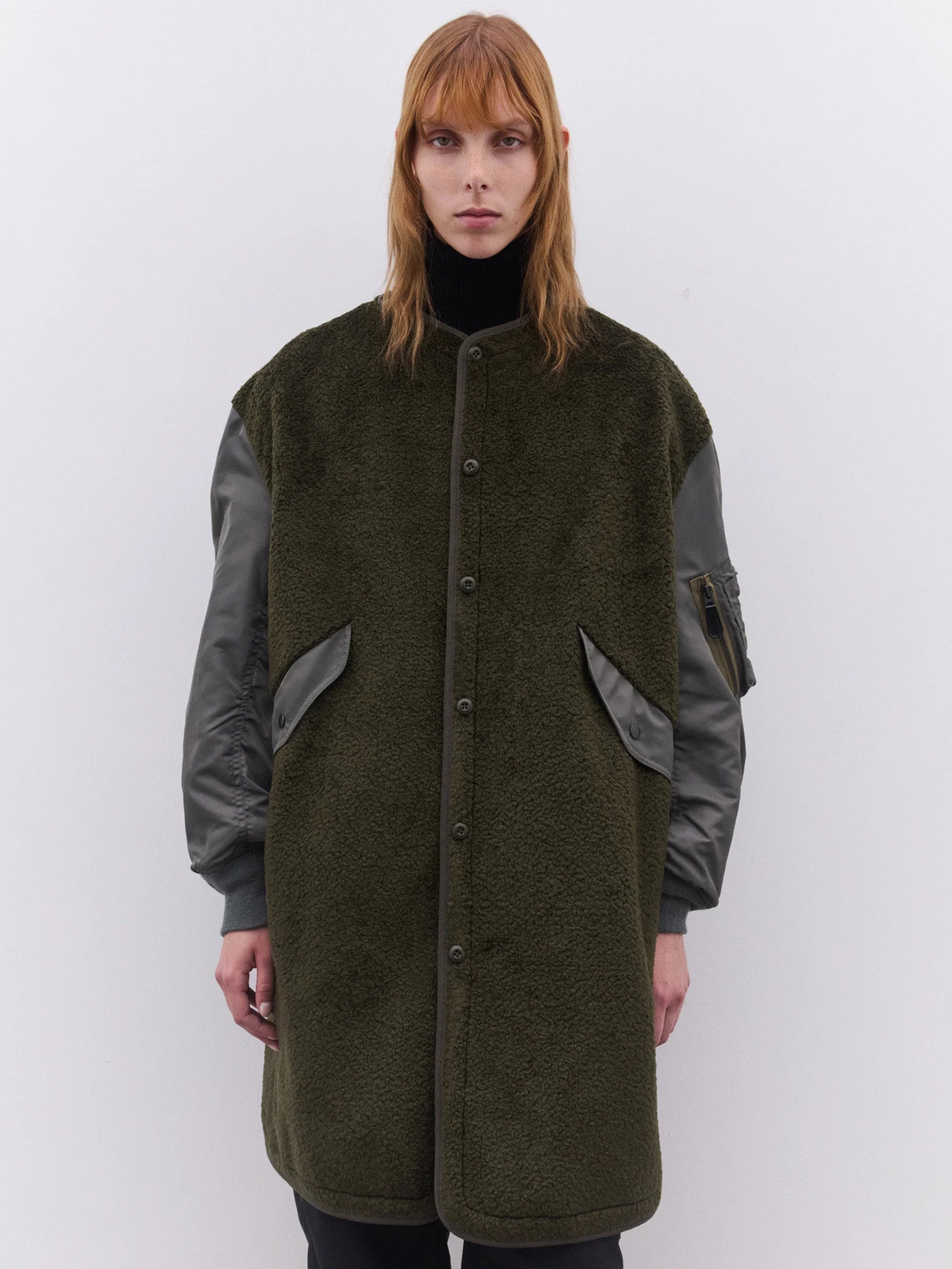 Ladies' Jacket - Khaki X Sage Green-[-Junya Watanabe-3