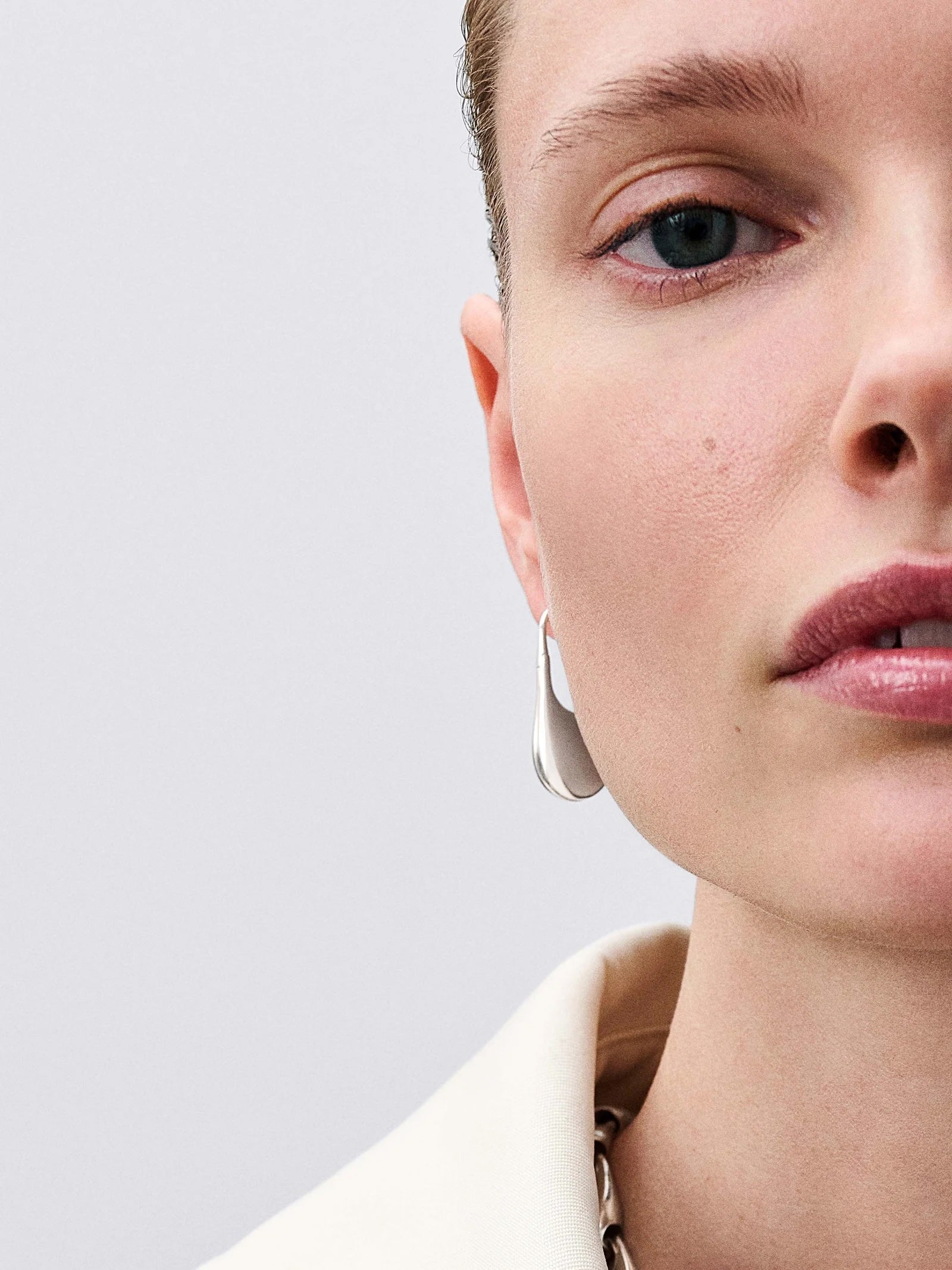 Doric Earring Small - Silver
