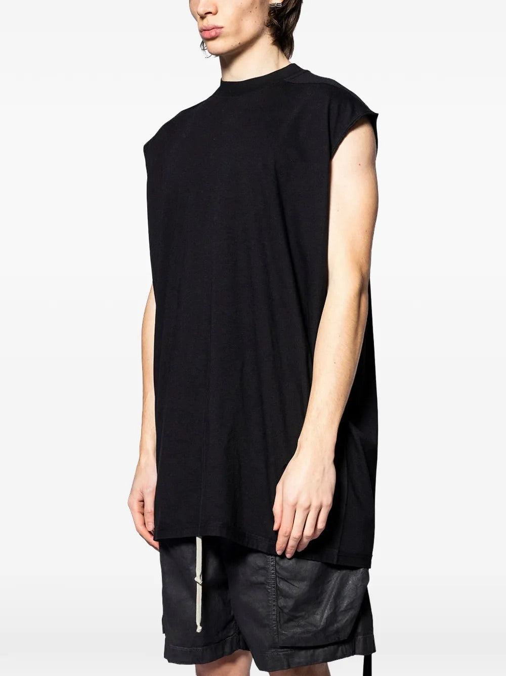 Rick Owens DRKSHDW tarp T-shirt black side view