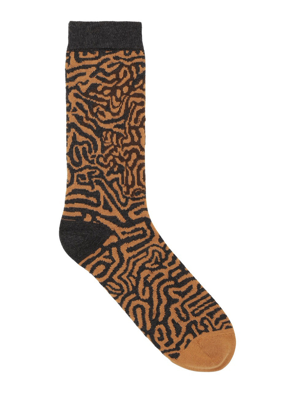 Labyrinth Sock in Spice Black Maze by Henrik Vibskov