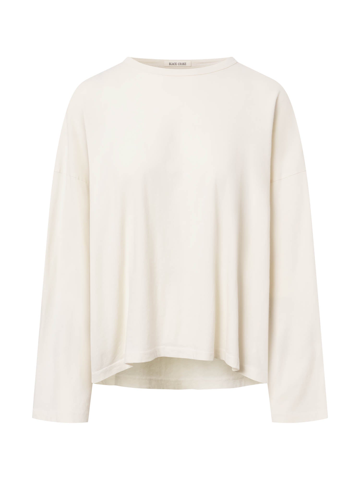 Black Crane - Loose Longsleeve Tee in Ivory