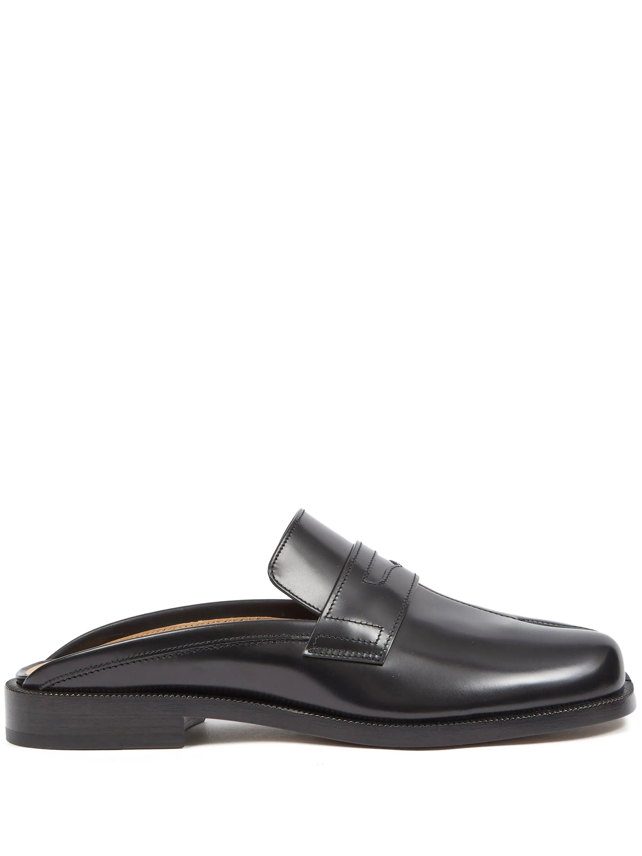 Female Tabi City Loafer Mules - Black-[-Maison Margiela-1