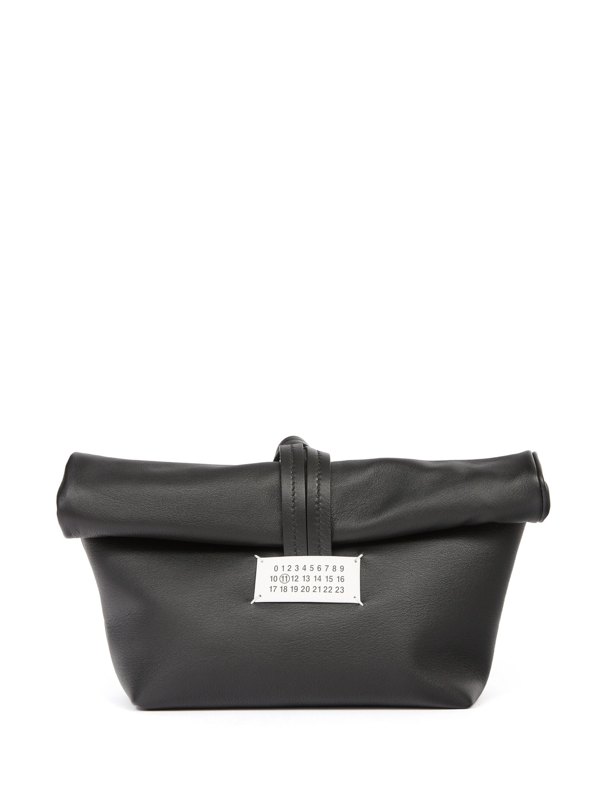 Maison Margiela - leather clutch bag in black - 1