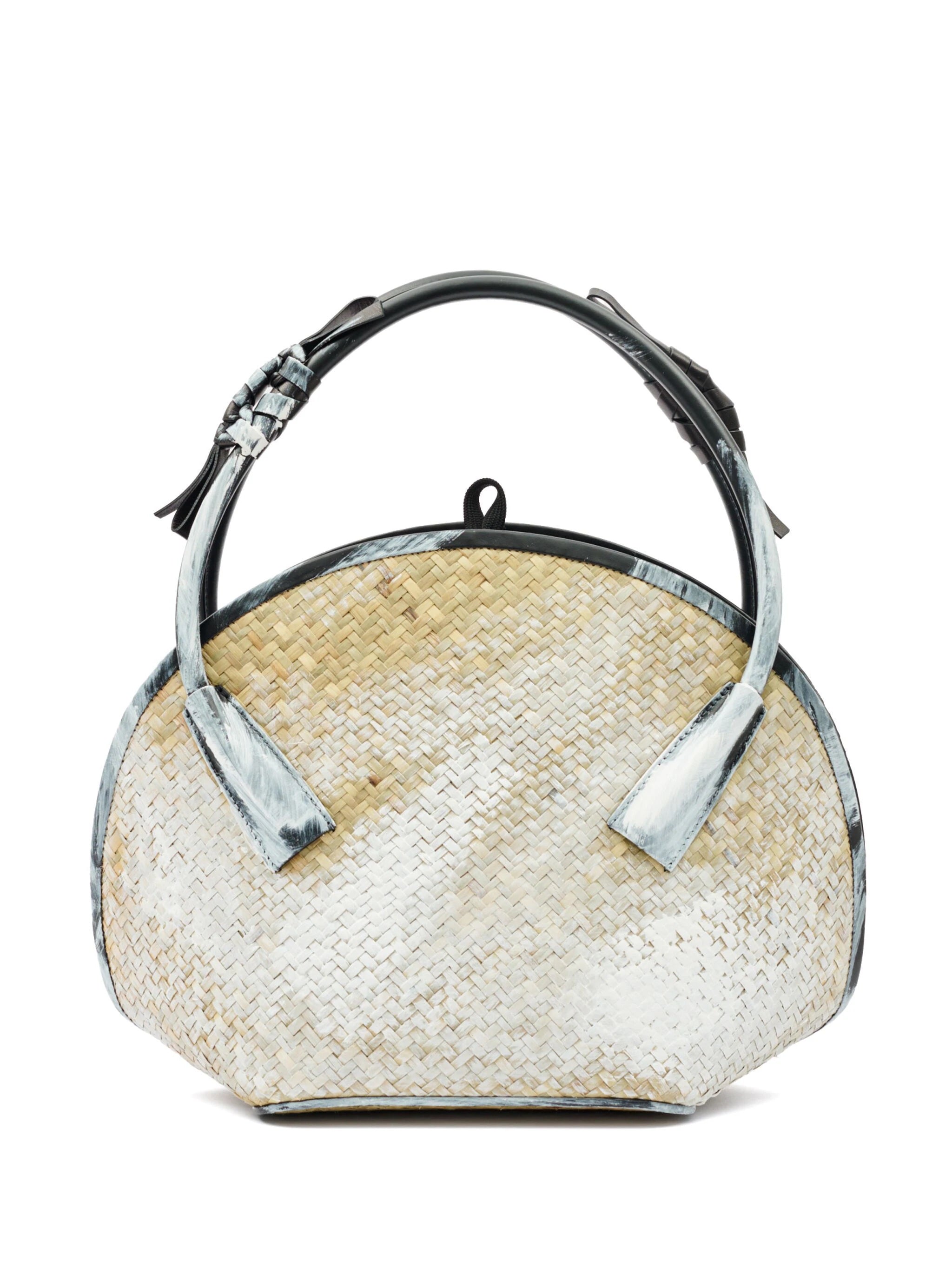 Maison Margiela - medium fortune bag in natural, black and white - 1