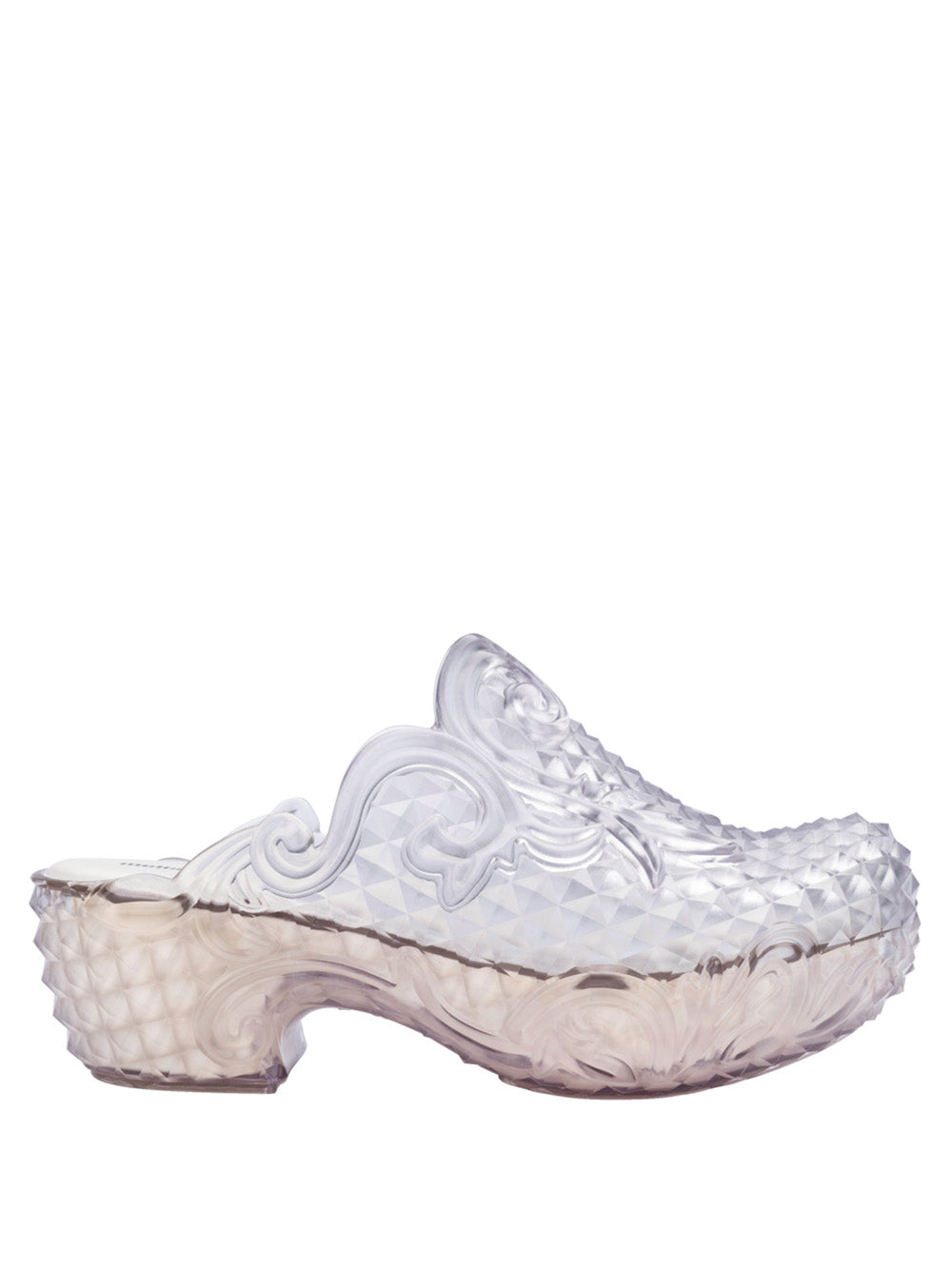 Melissa Y/Project - Court clog in clear white - 1