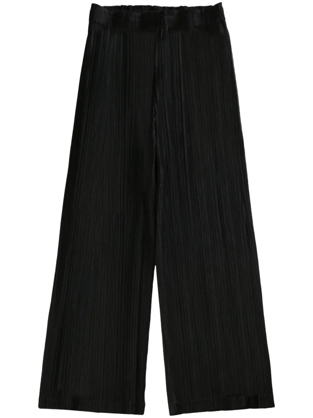 SS25 Cropped Wide Pants in Black from Pleats Please Issey Miyake