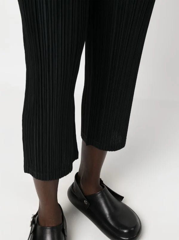 AW23 Pleated Straight Pants - Black-[-Issey Miyake Pleats Please-5