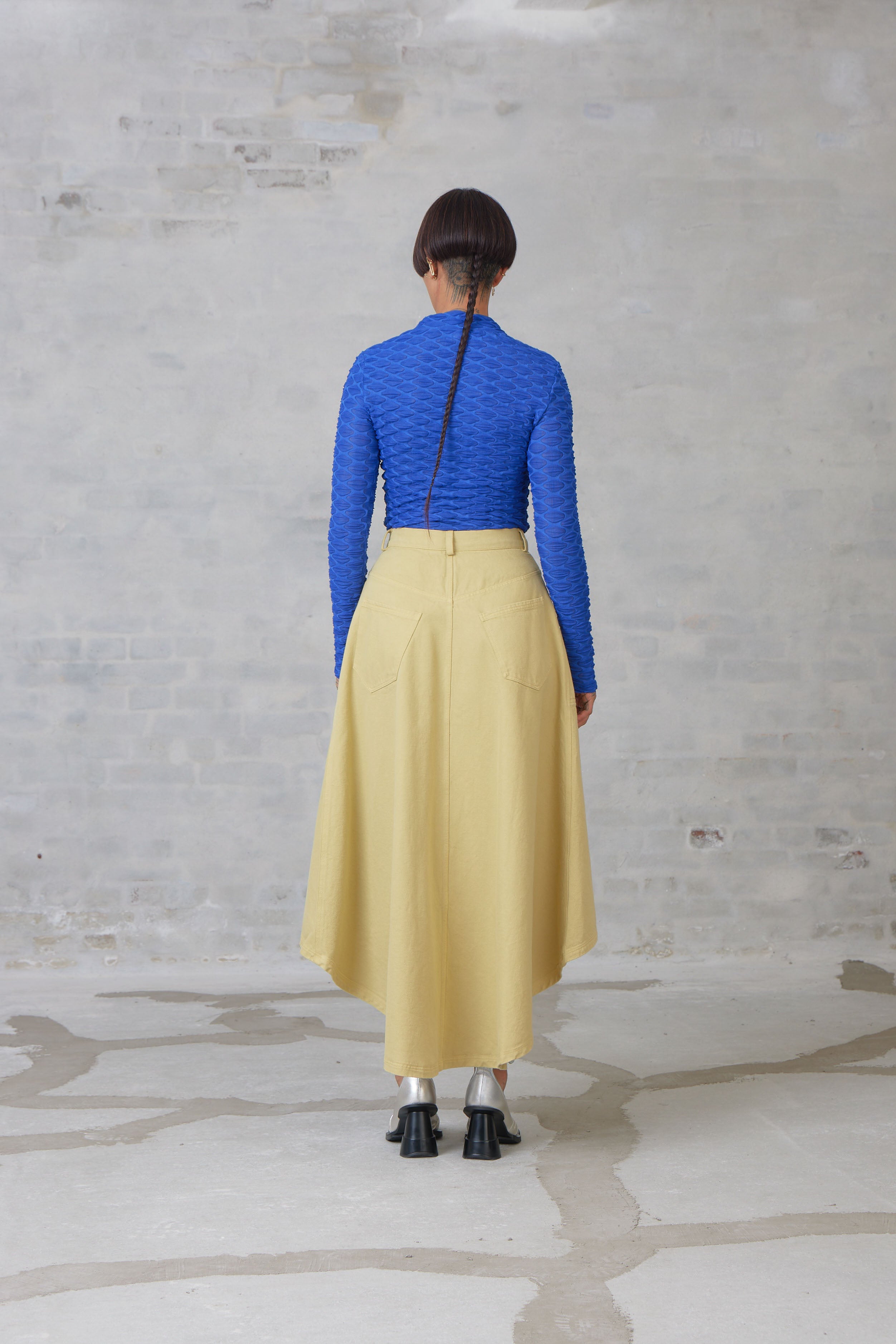 Henrik Vibskov - Regain Denim Skirt in Hemp