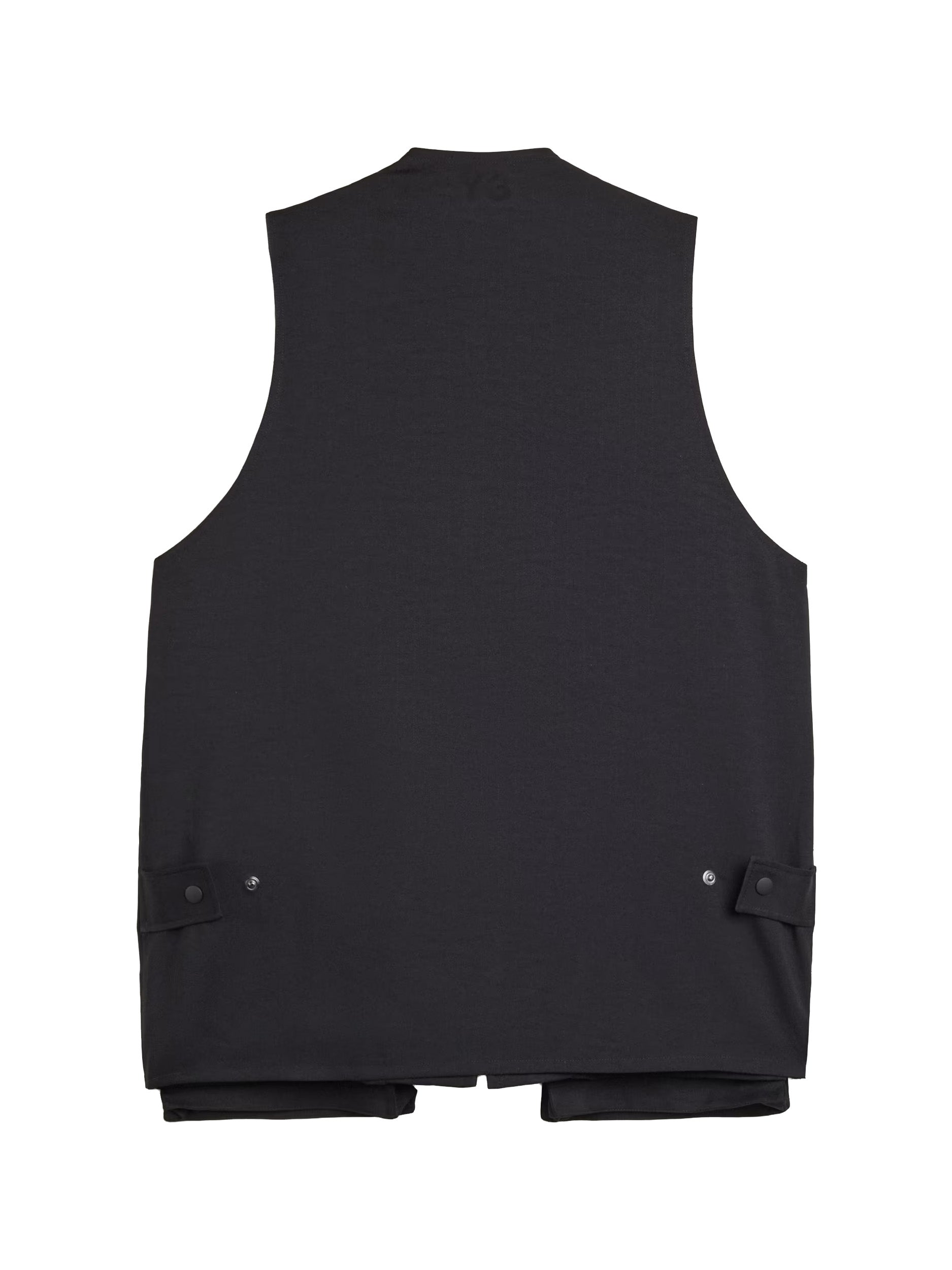 Y-3 Sport Uniform Pocket Vest in Black back view