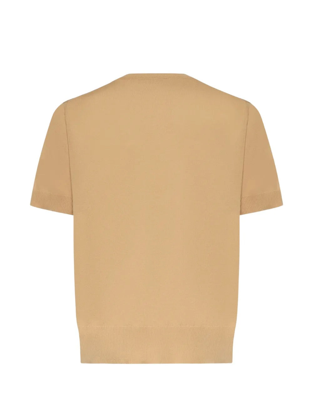 Alex T-Shirt in Sand by Vivienne Westwood, back view of relaxed-fit sand cotton crew neck t-shirt with short sleeves and ribbed hem, Spring/Summer 2026