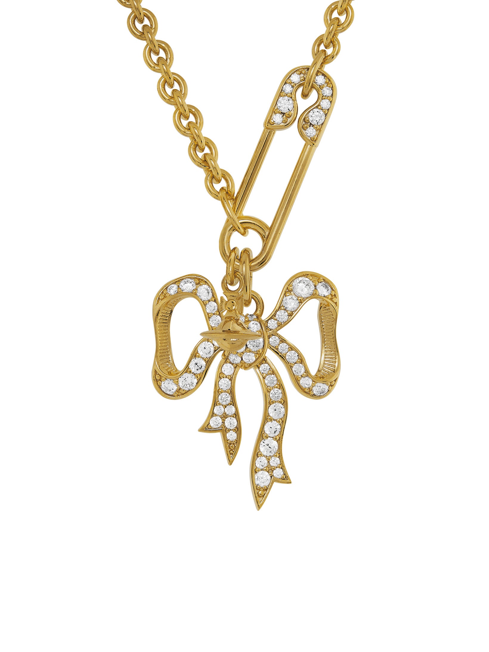 Lilith Pendant - Gold / White
