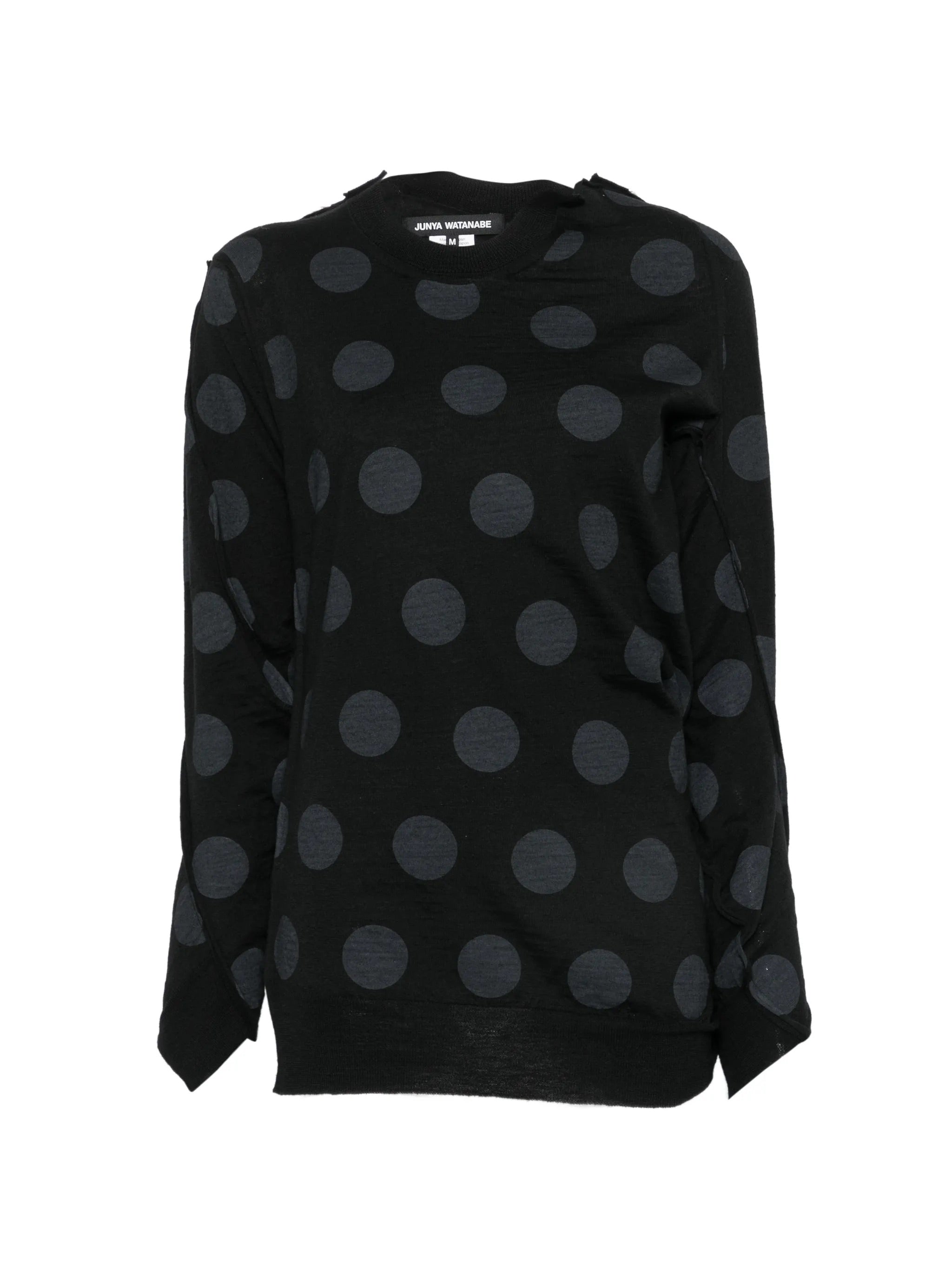 Junya Watanabe Women's Asymmetric Knit Blouse in Black