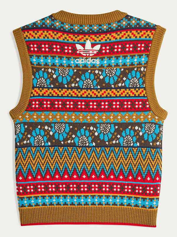 Knit Vest in Floral Pattern from adidas Originals x Wales Bonner