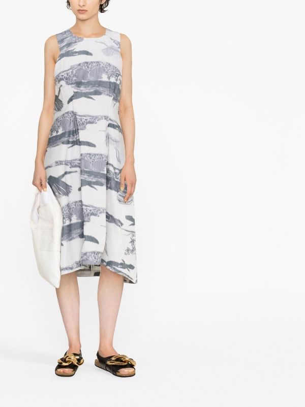 New Free Dress - Black White Ikat-[-Henrik Vibskov-5