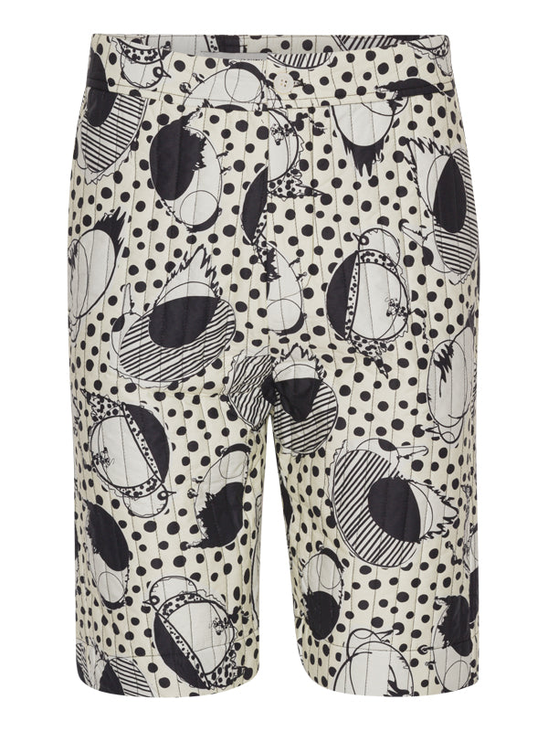 Wheel Padded Shorts - White Birdie-[-Henrik Vibskov-1