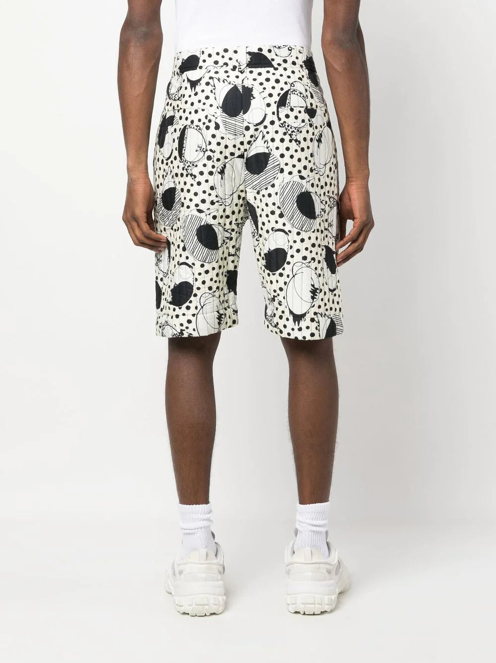 Wheel Padded Shorts - White Birdie-[-Henrik Vibskov-3