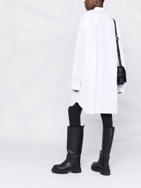 Maison Margiela white shirtdress - 4