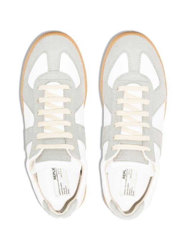 Maison Margiela - Replica low top sneaker in off white - 4