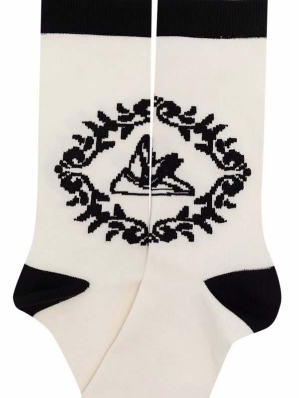 Napkin Socks Femme - White Napkin-[-Henrik Vibskov-3