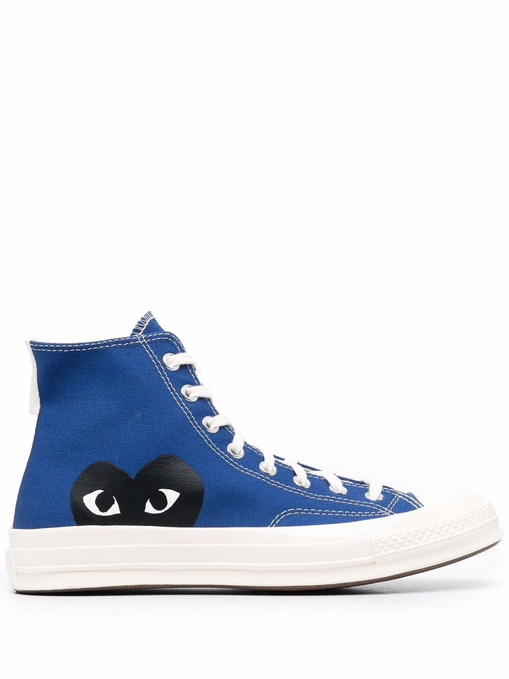 Converse High 'Chuck Taylor' Sneakers - Blue-[-Comme des Garçons Play-1