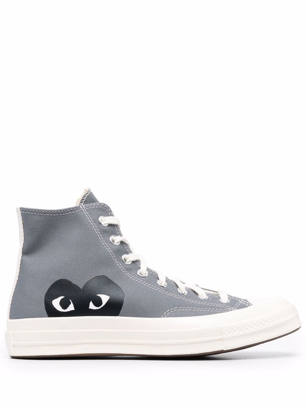 Converse High 'Chuck Taylor' Sneakers - Grey-[-Comme des Garçons Play-1