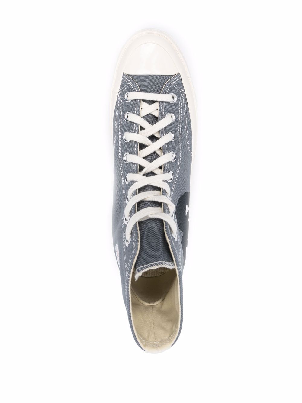 Converse High 'Chuck Taylor' Sneakers - Grey-[-Comme des Garçons Play-5