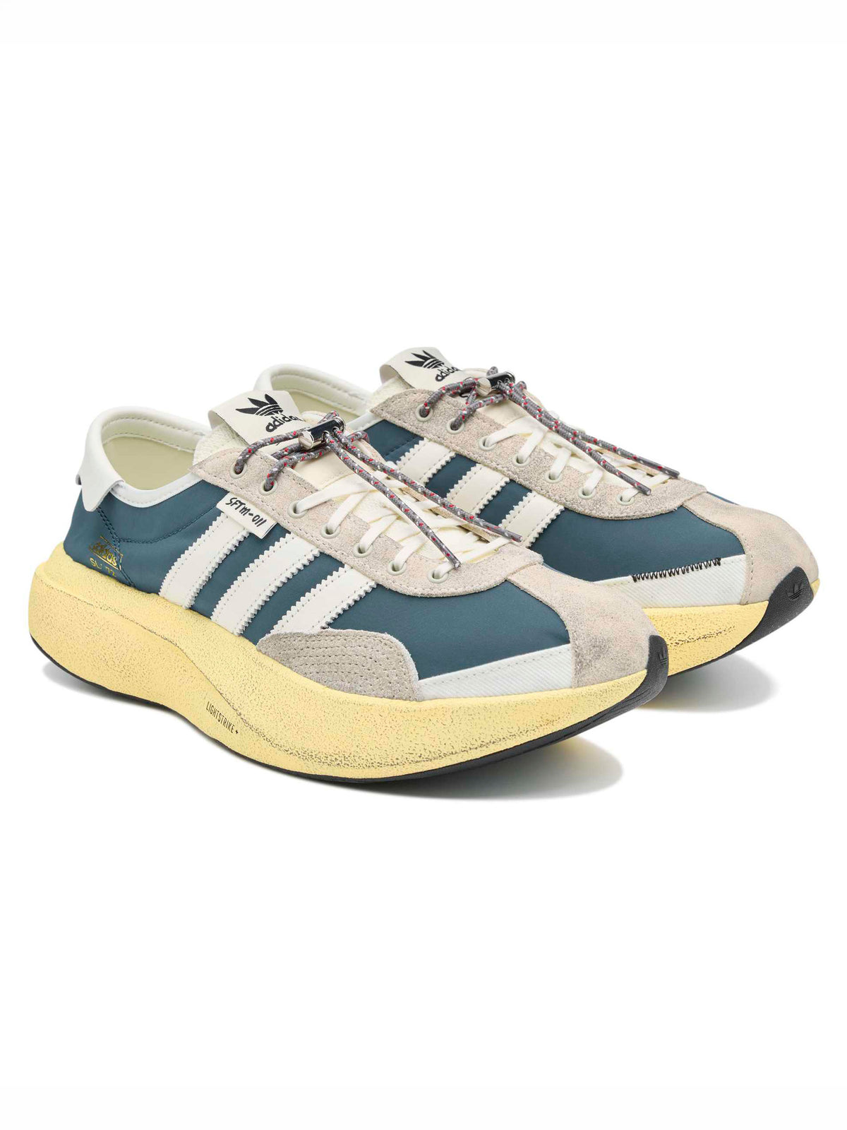 Adidas x Song for the Mute SL 72 Pro SFTM sneakers shown as a pair from an angled side view
