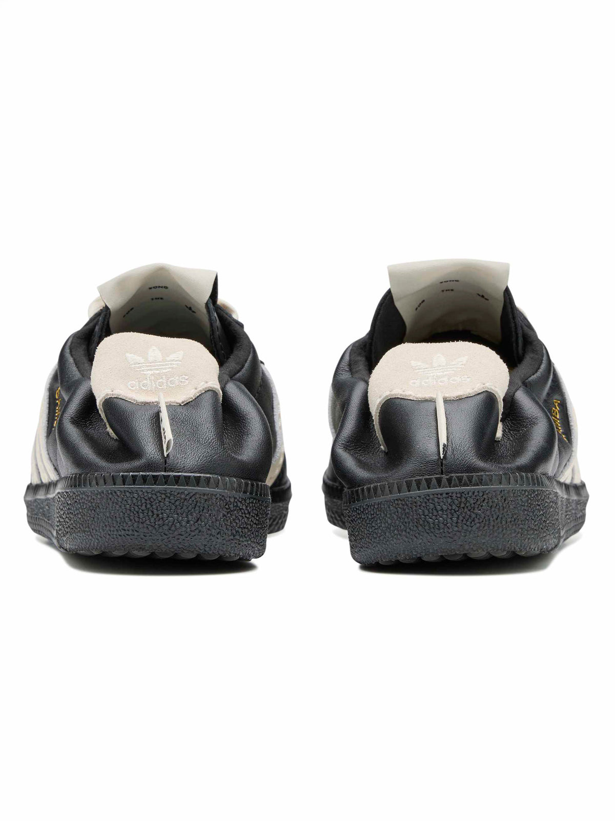 adidas x Song for the Mute ADI008 Samba OG SFTM sneakers, rear view showing contrast heel detailing.