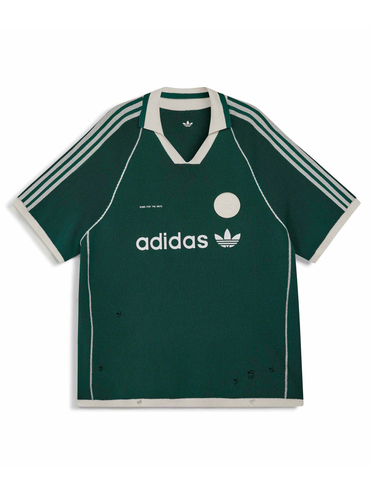 Adidas x Song for the Mute ADI008 Sweater Polo in Collegiate Green/Black front view
