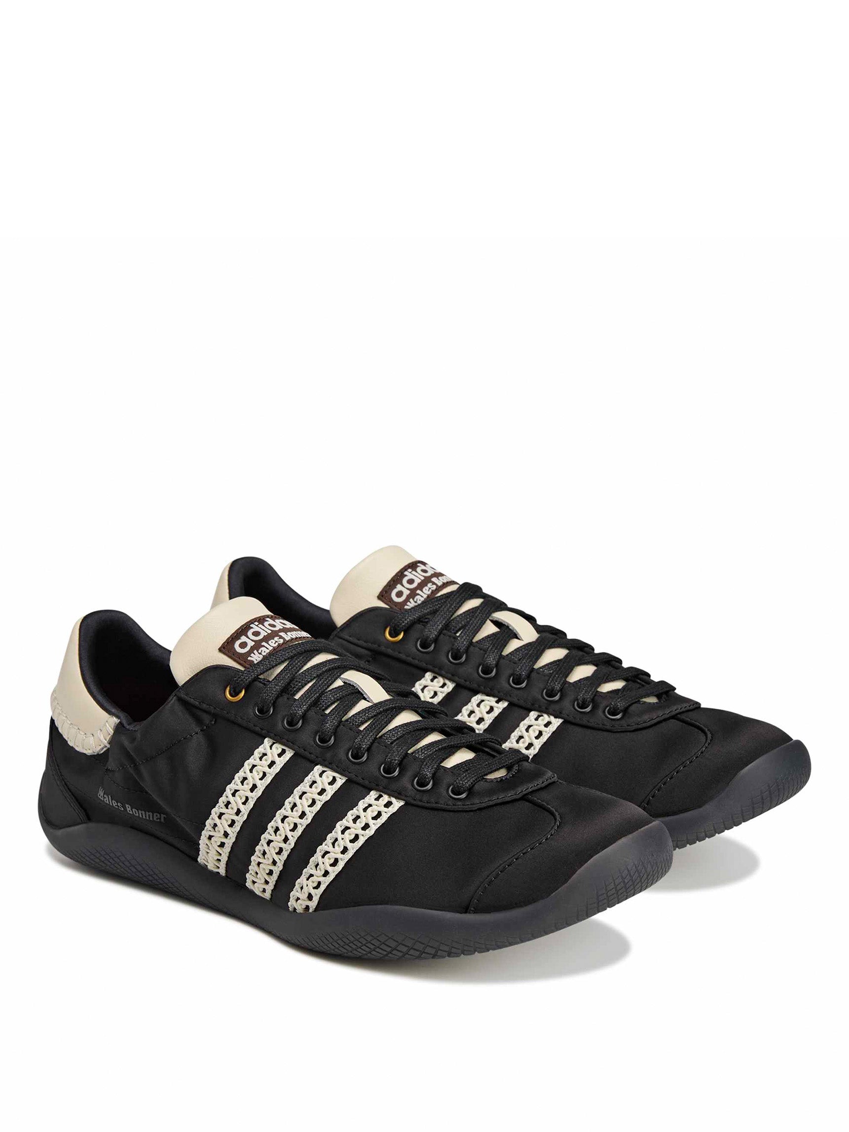 WB Karintha Lo Sneakers - Chocolate Black / Dark Brown / Cream-[-Adidas x Wales Bonner-5
