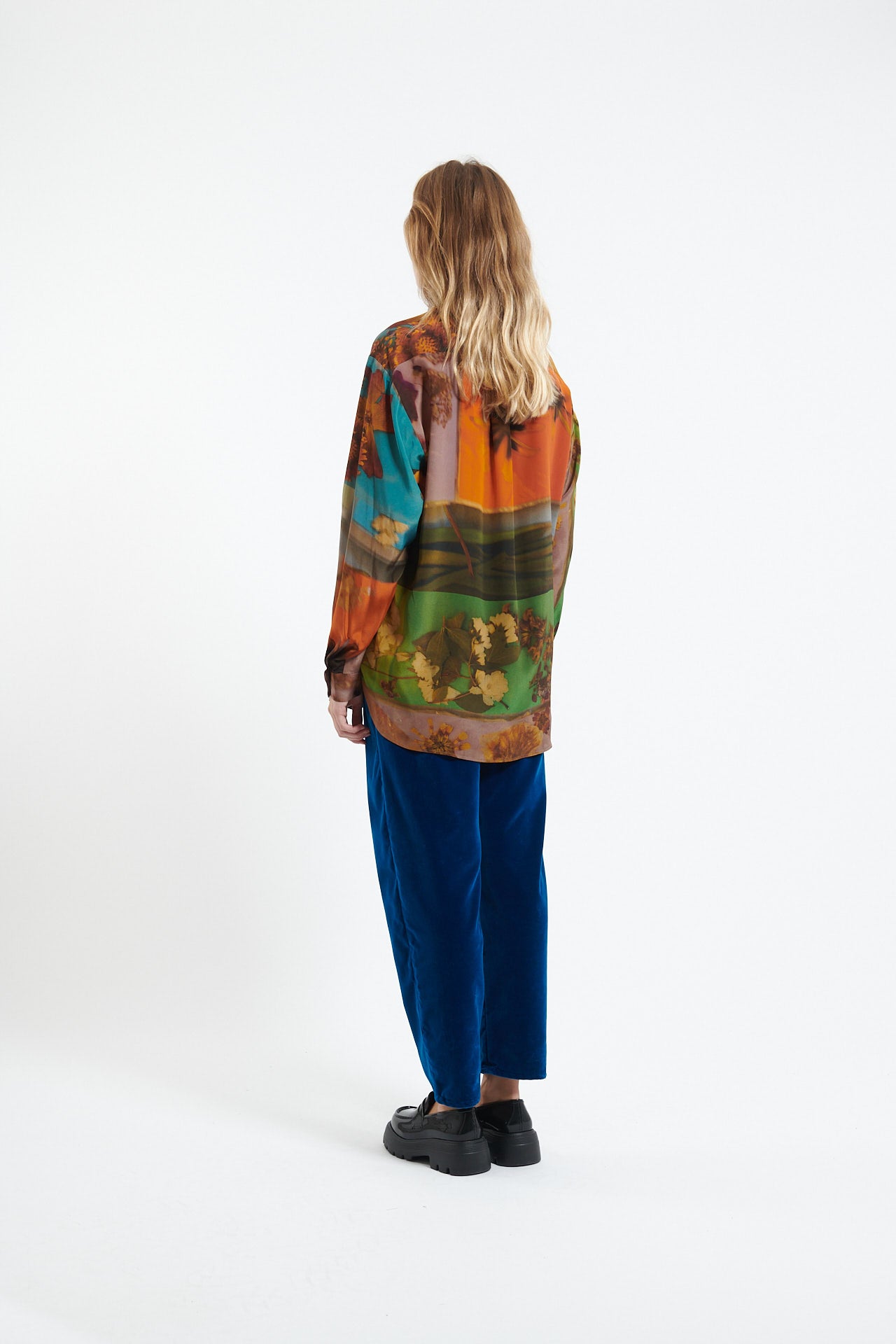 anntian - unisex silk shirt in print G - 8