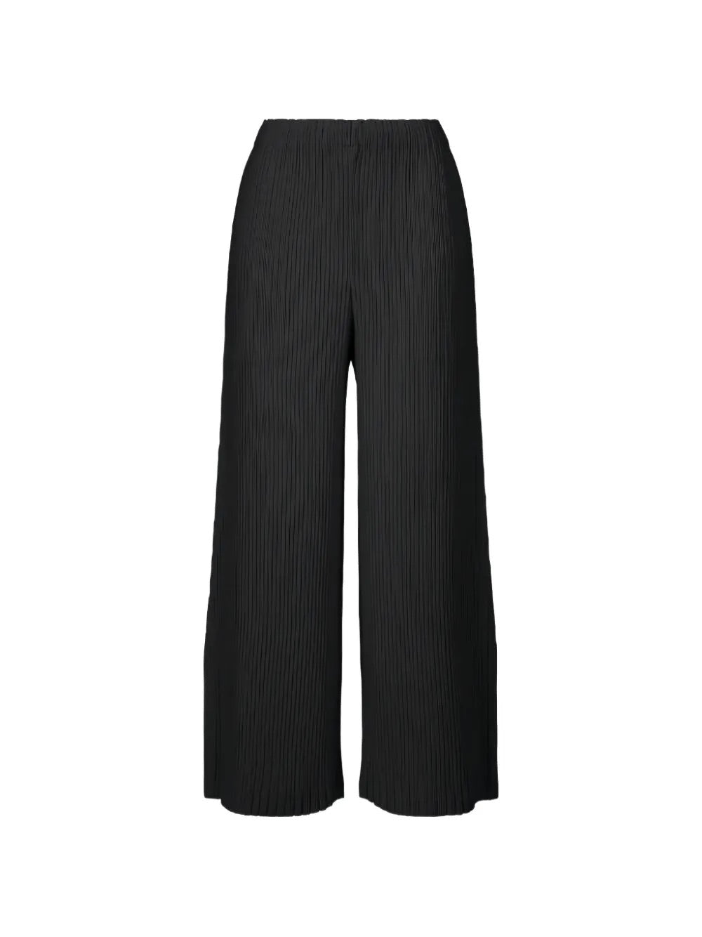 Issey Miyake April SS26 Hatching Bottoms in Black front view