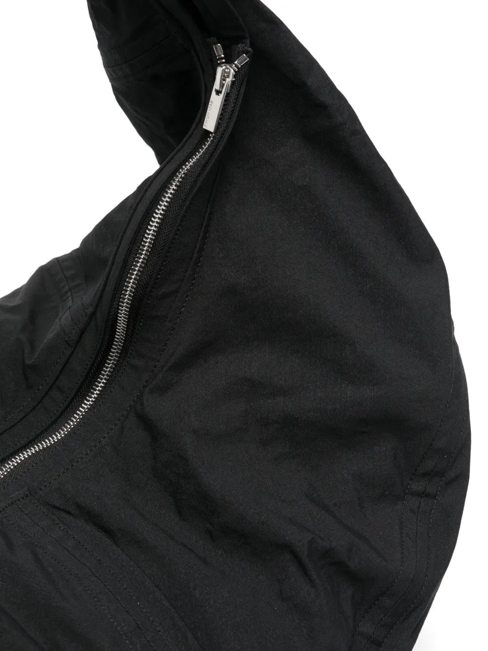 Issey Miyake April SS26 Paper Balloon 2 Bag in Black detail of zip fastening