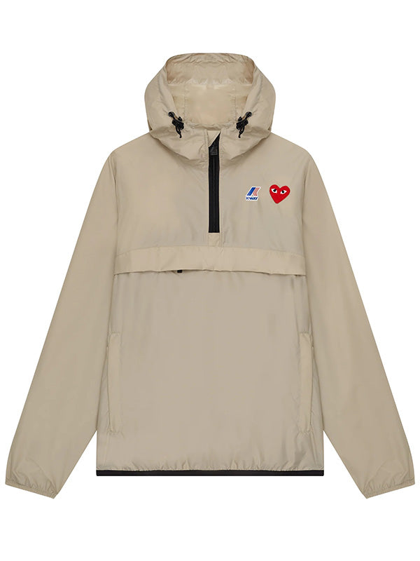 Unisex K-Way Anorak - Beige-[-Comme des Garçons Play-1