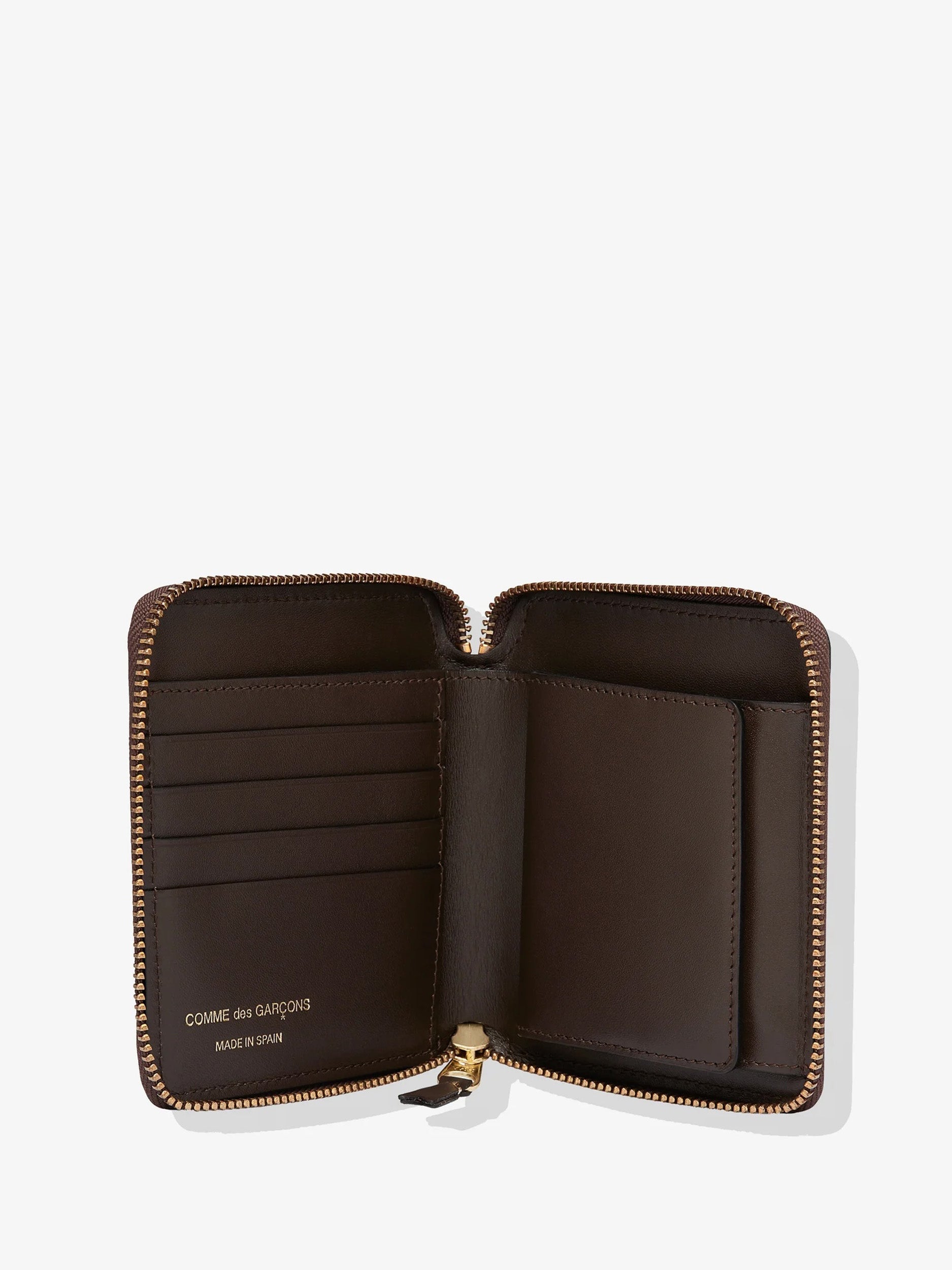 SA2100 Classic wallet in brown Comme des Garçons Wallet, opened