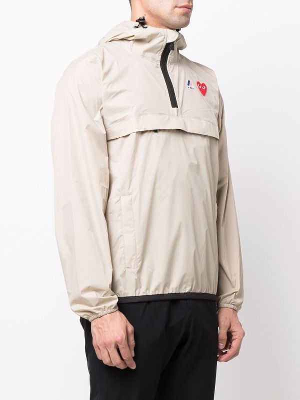 Unisex K-Way Anorak - Beige-[-Comme des Garçons Play-7