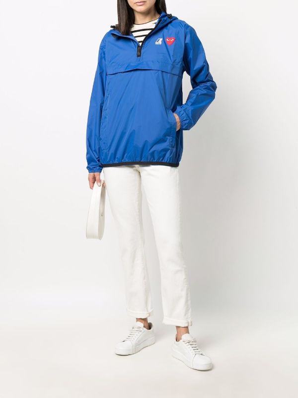 Unisex K-Way Anorak - Blue-[-Comme des Garçons Play-10