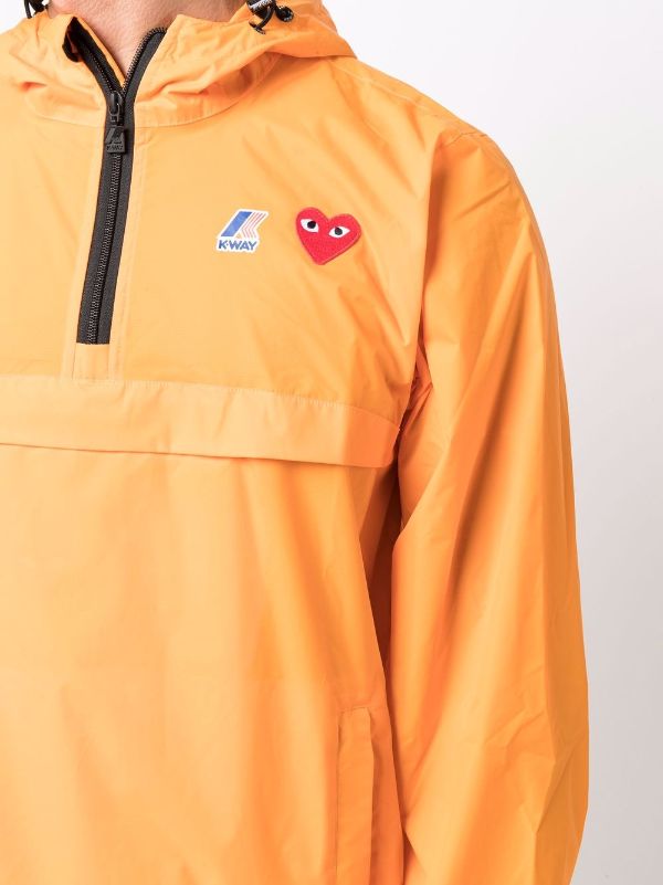Unisex K-Way Anorak - Orange-[-Comme des Garçons Play-6
