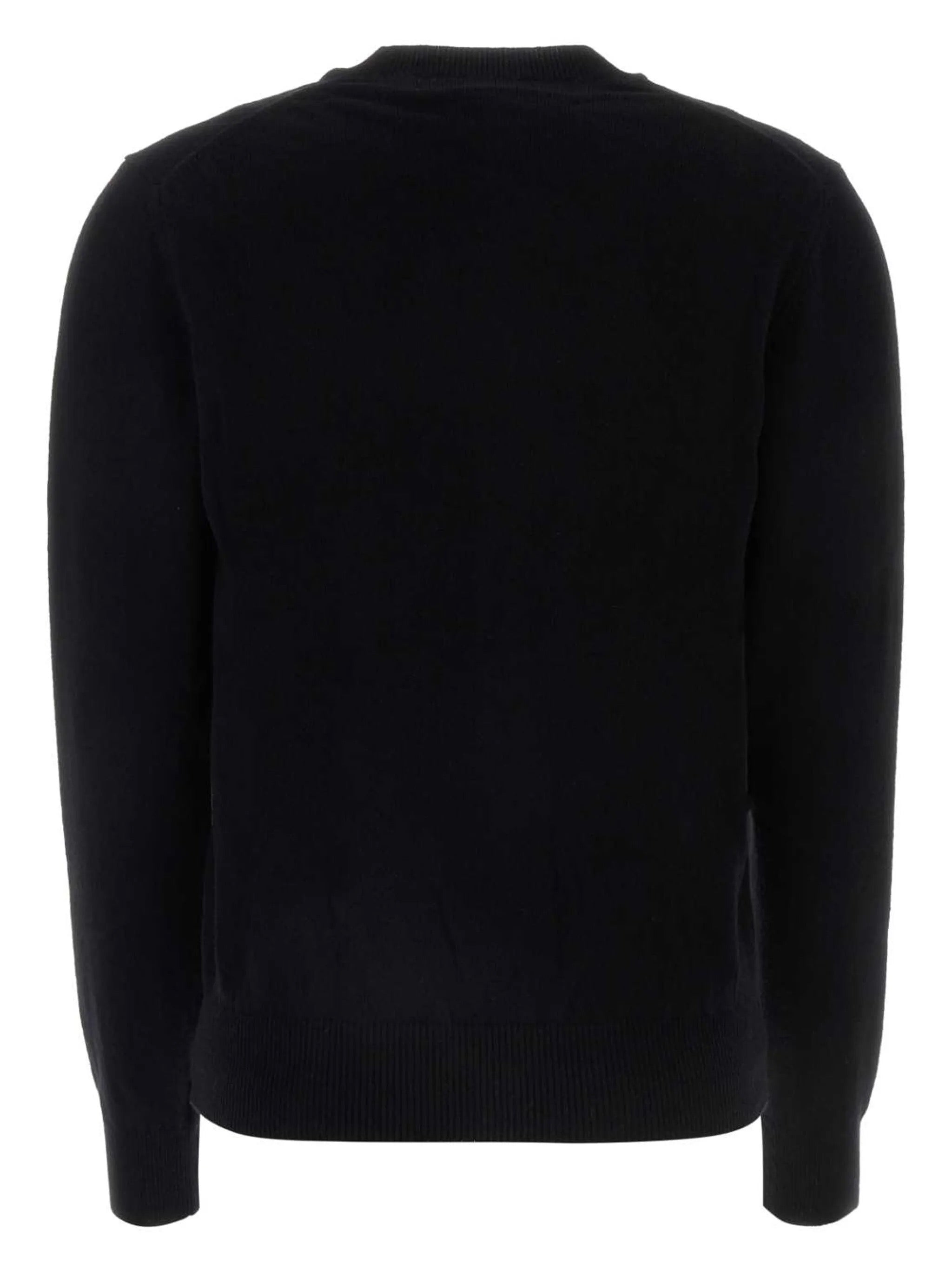 Round-Neck Cardigan Red Heart in Black from Comme des Garçons Play