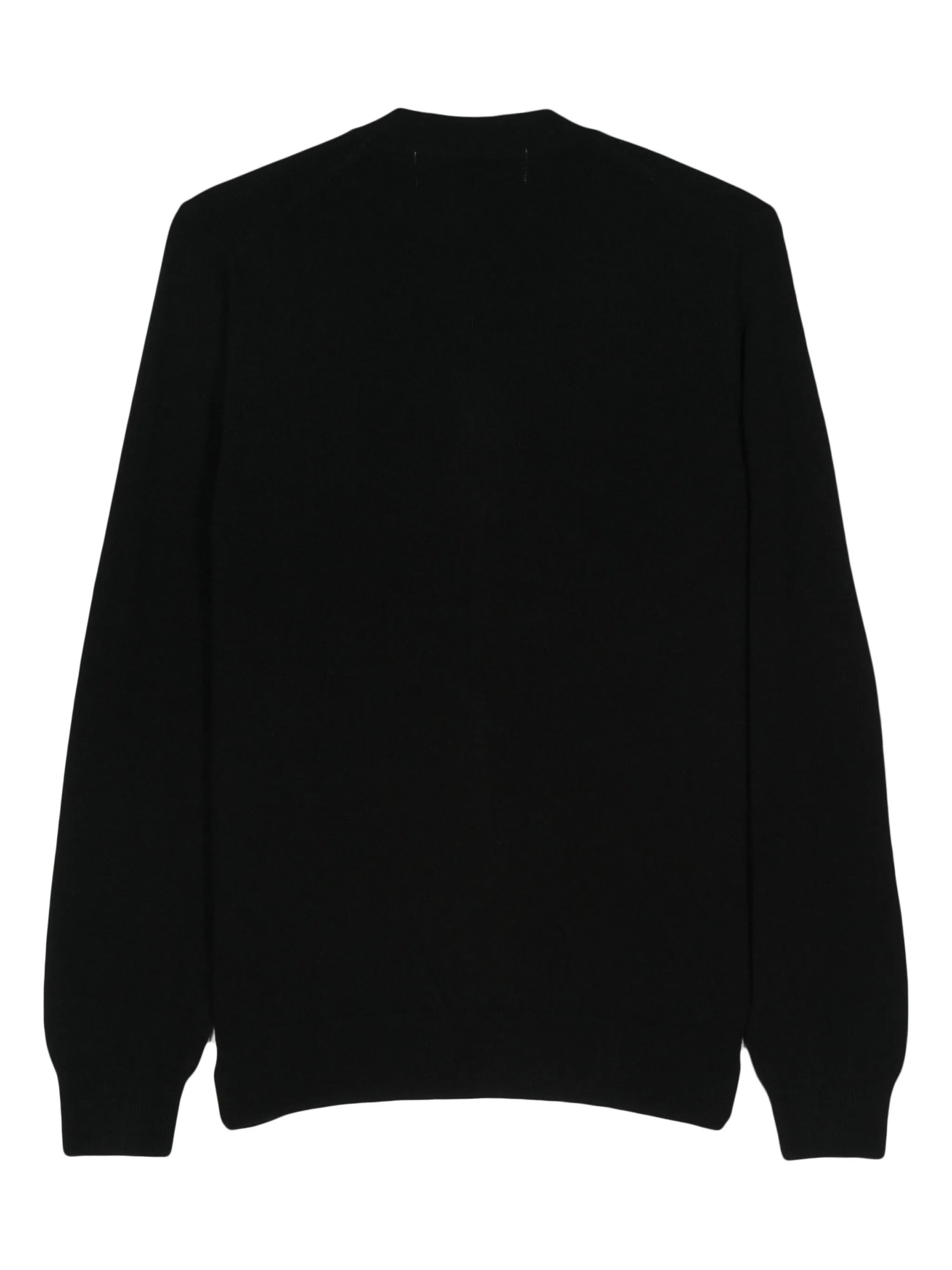 V-Neck Cardigan Red Heart in Black from Comme des Garçons Play