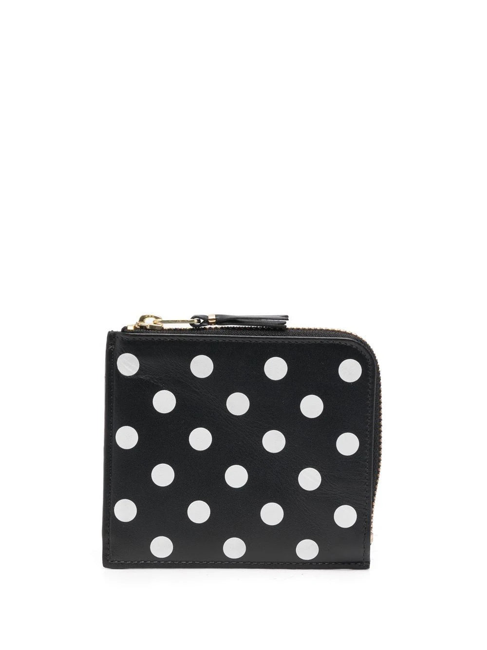 Comme des Garçons Wallet - SA3100PD Wallet in Printed Polka Dot Black 