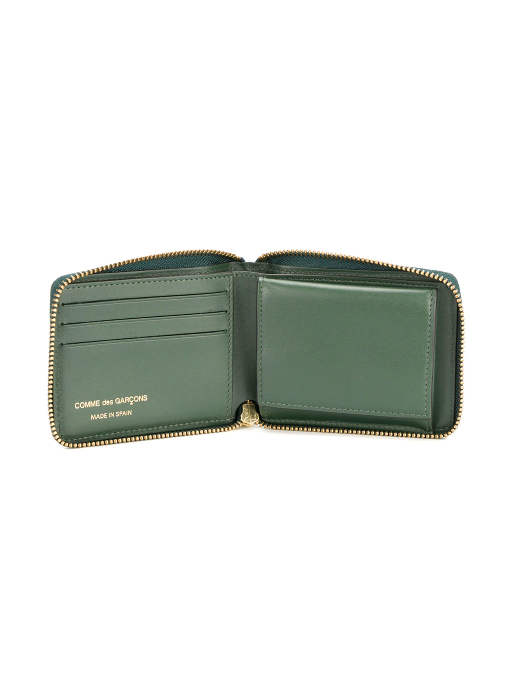 Comme des Garçons Wallet - SA7100 Wallet in Bottle Green 