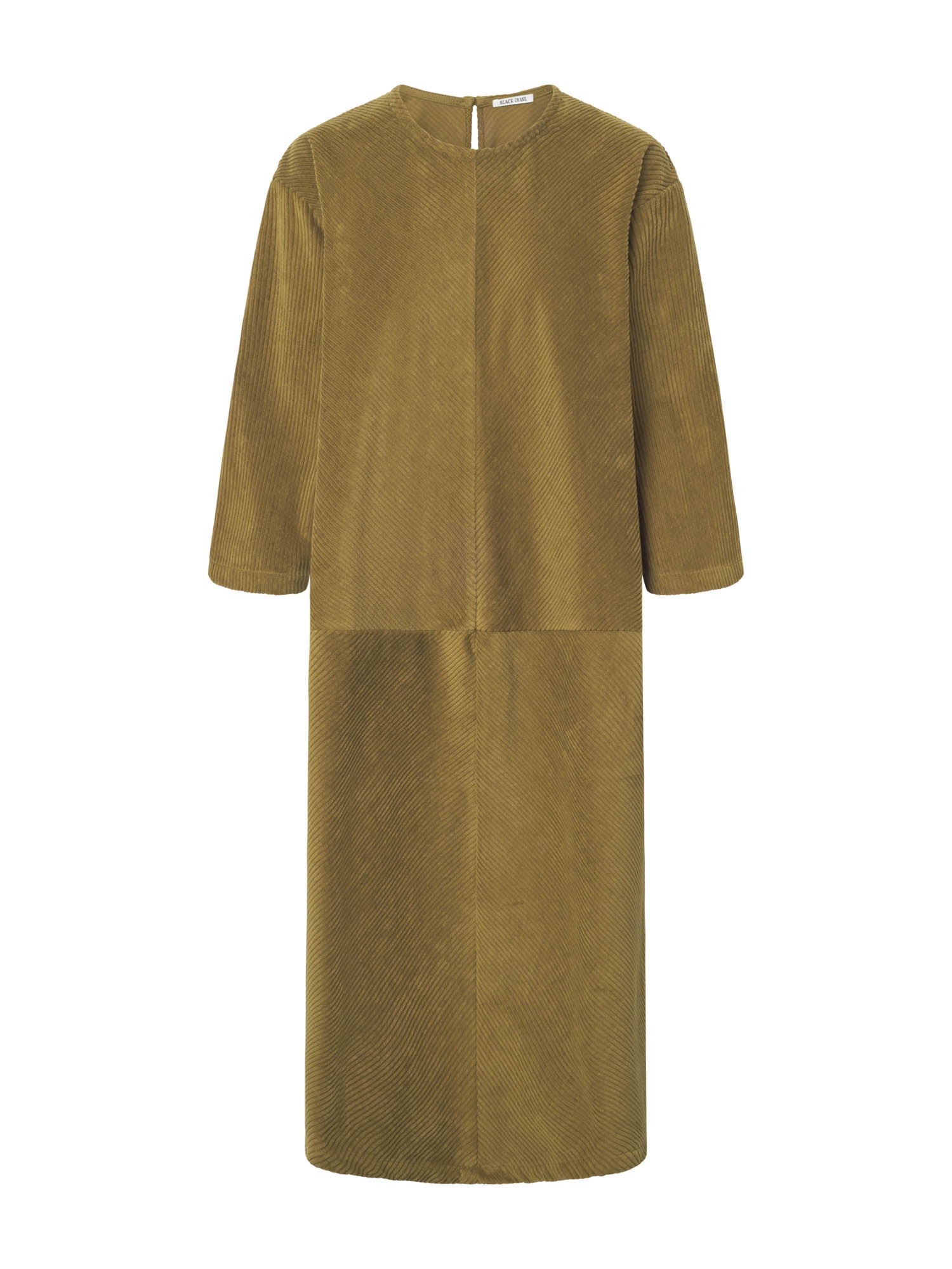 Black Crane - Corduroy Radient Dress in Olive