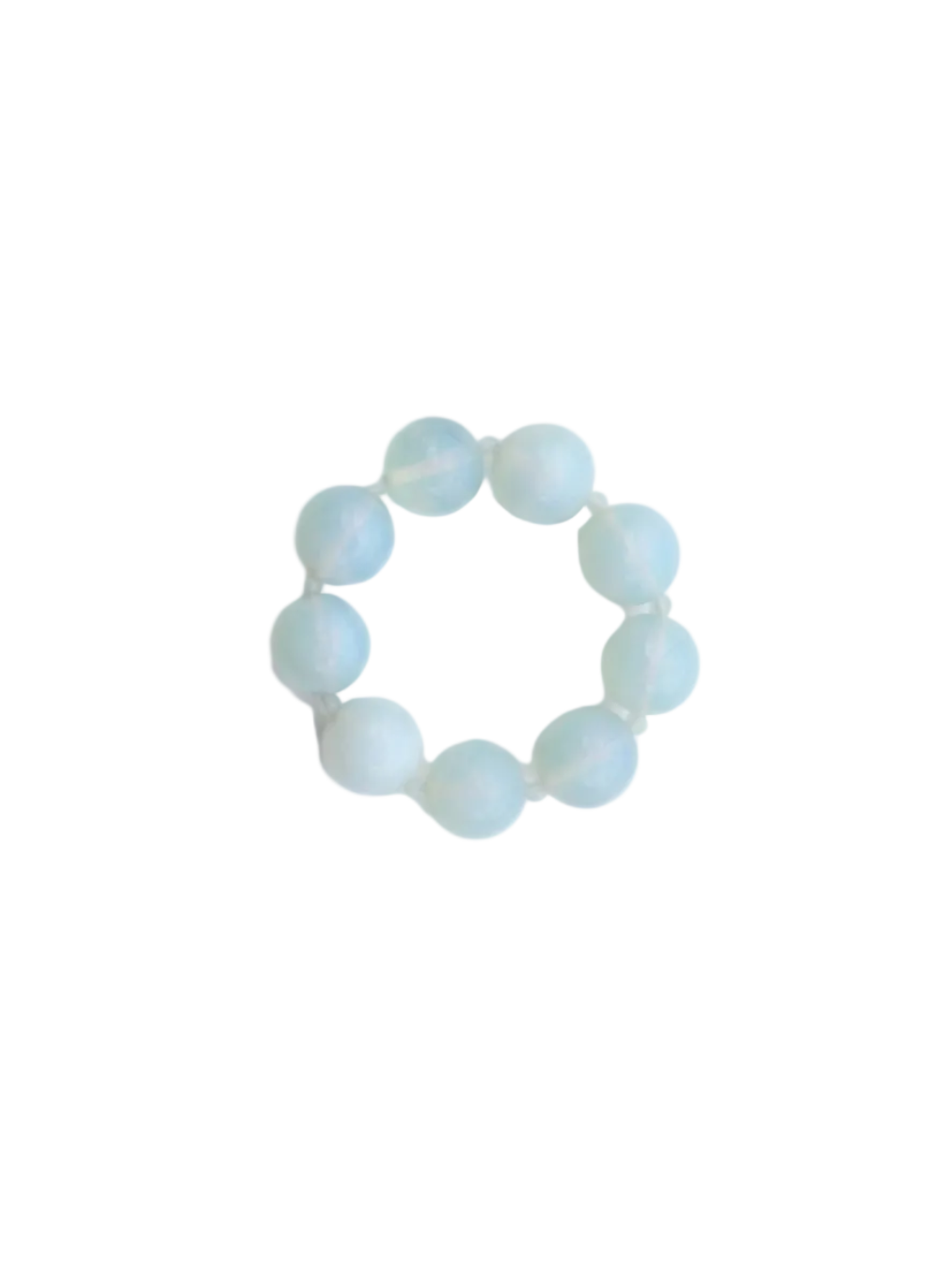 Round, opal moon bracelet from De Silang on a white background